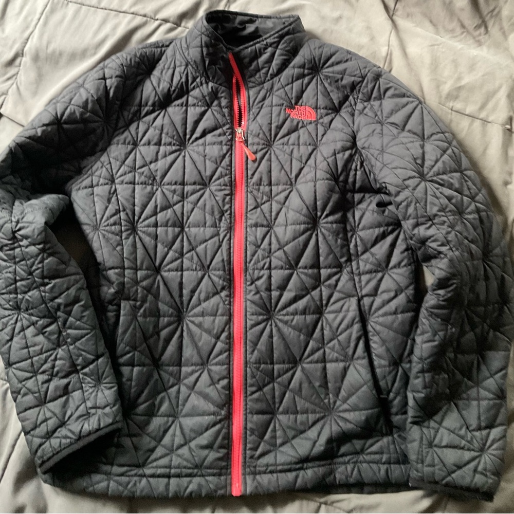 The North Face Black Jacket with Red Accents